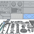 Industrial Equipment Components Including Pipes Valves Metal Parts And Ventilation Grille