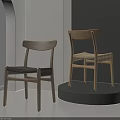 Modern Leisure Chairs With Wooden Frames And Woven Details In Minimalist Indoor Space