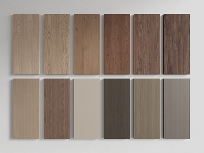 Modern wall panel wood veneer 3d model