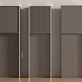 Modern Elevators With Vertical Striped Panels And Sleek Contemporary Design