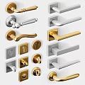 Different Types Of Modern And Traditional Door Handles With Gold Silver Finishes