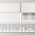 Modern Perforated Panel View Wall Enclosure Perforated Panel Hollow Panel Partition Aluminum Transmissivity Panel 3d model