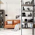 Study Bookshelf 3d model