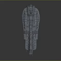 Detailed Interstellar Spaceship with Cosmic Metallic Hull and Advanced Engine Modules