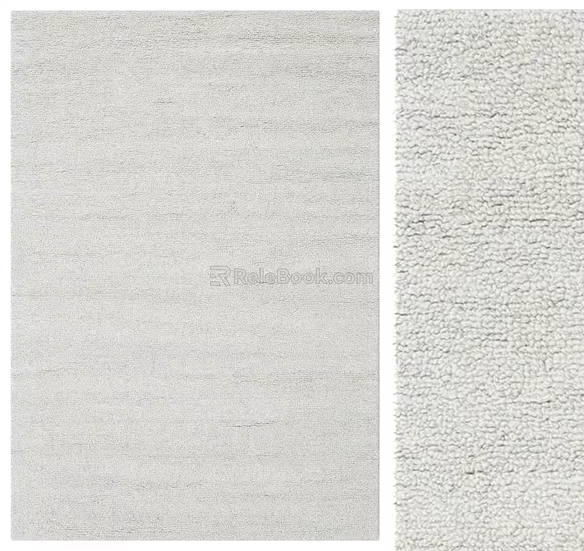 Square Carpet Plush Carpet Fabric Carpet 3d model