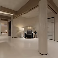 Cozy Basement Home Theater With Comfortable Seating Projector And Carpet