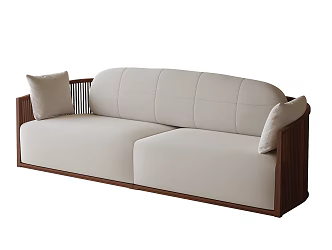 Modern double sofa 3d model