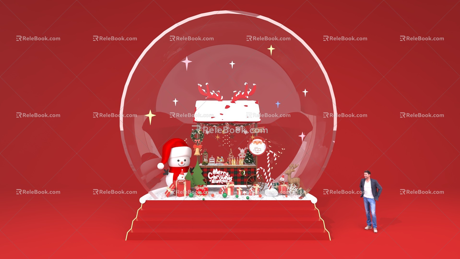 Crystal Ball Christmas Art Device 3d model