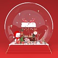 Crystal Ball Christmas Art Device 3d model