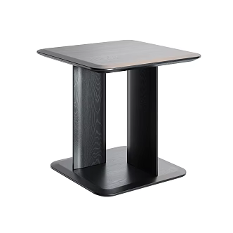 Poliform Minimalist Side Table Side Table Solid Wood Side Table Black Side Table Solid Wood Bedside Table 3d model
