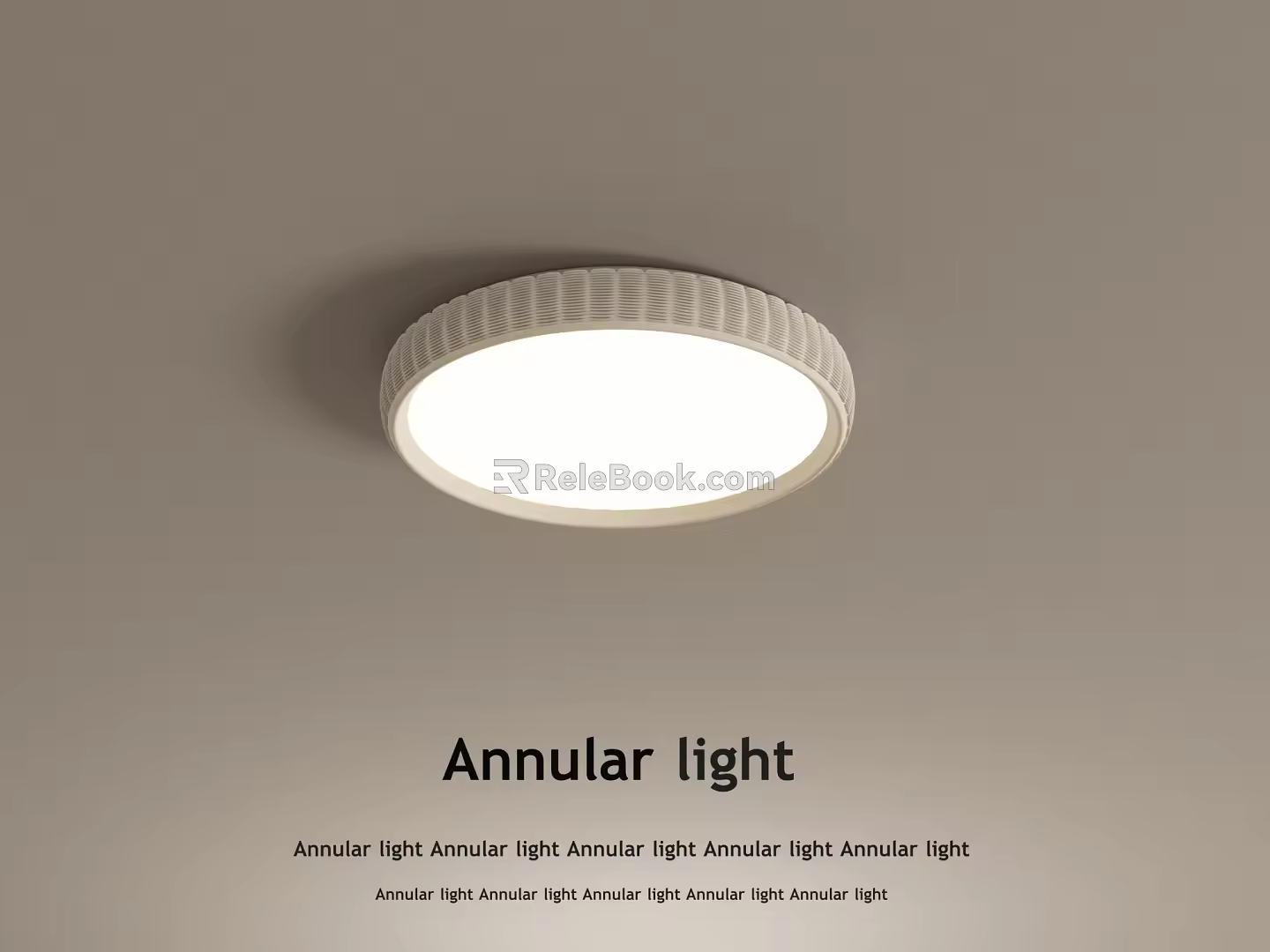 Cream wind ceiling lamp 3d model