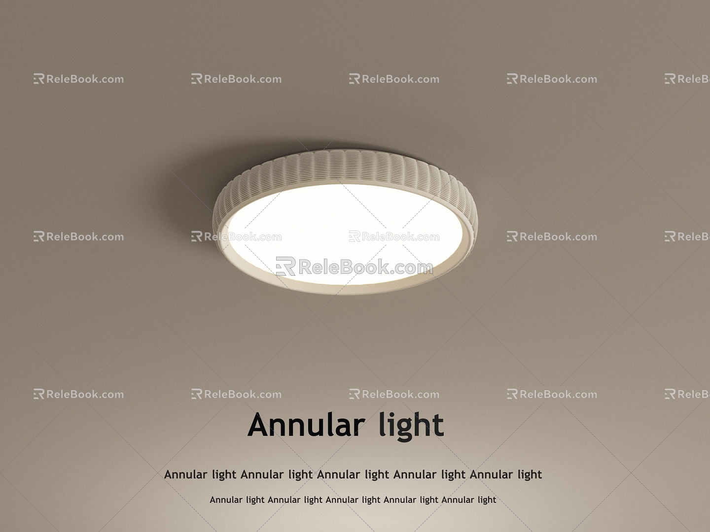 Cream wind ceiling lamp model