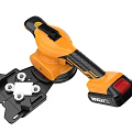 Yellow And Black Handheld Angle Grinder Hardware Tool With Ergonomic Grip And Efficient Grinding Performance 3d model