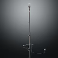 Modern Metal Floor Standing Speaker With Tripod Base And Wired Connection Design