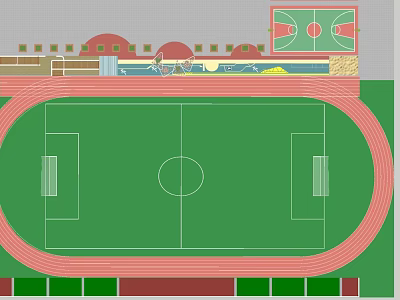 Modern Playground 3d model