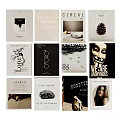 Book Combination Ornaments Book Combination Book Ornaments 3d model
