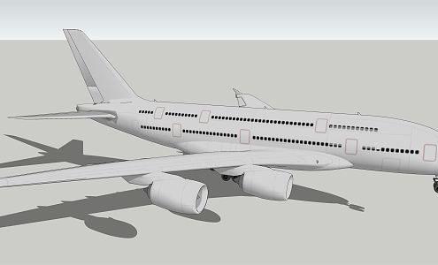 modern aircraft aviation 3d model