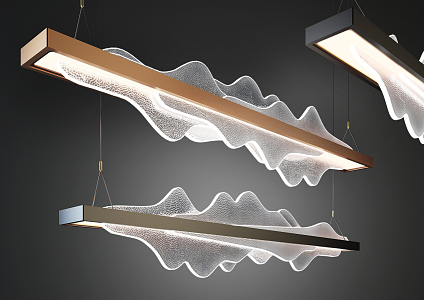 Light Luxury Chandelier 3d model