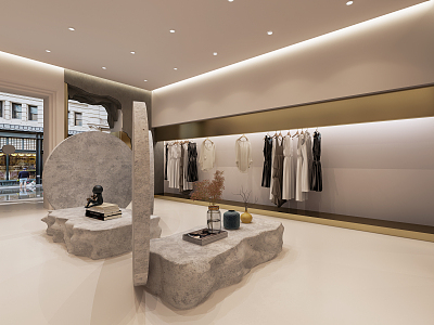 Modern Clothing Store 3d model