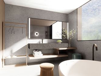 Hotel Toilet Modern Toilet 3d model