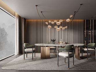 Modern Minotti Restaurant 3d model