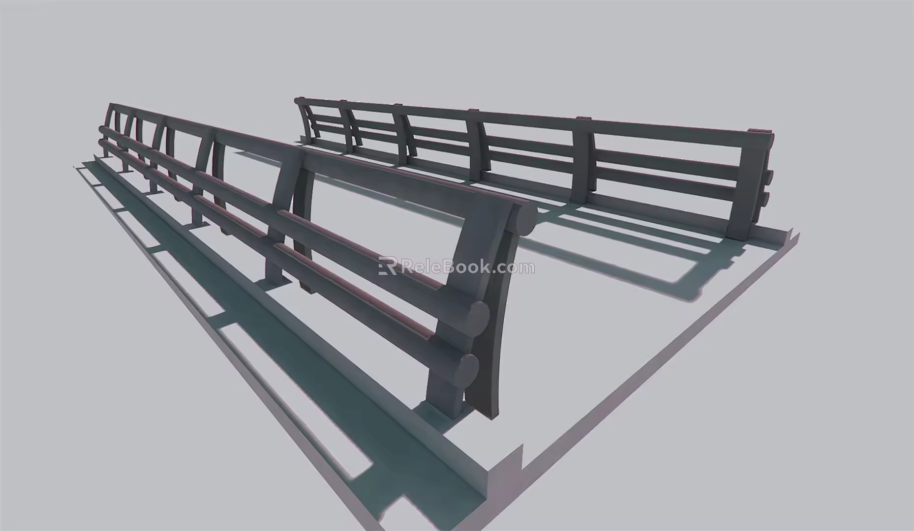 Modern Railing 3d model