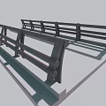 Modern Railing 3d model