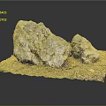 Rock Block Rock Block Rock Specimen 3d model