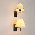 Vintage Middle Style Wall Lamp 3d model