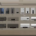 Household Appliances Collection Featuring Wall Mounted Models With Various Designs For Home Use