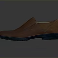 Classic Brown Leather Slip On Casual Shoes With Soft Inner Lining And Rubber Sole