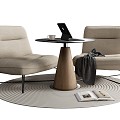 Modern leisure table and chair combination coffee table and chair combination negotiation table and chair combination 3d model