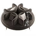 Modern Public Chair Design With White And Dark Brown Velvet Upholstery Pillows And Plaid Blanket
