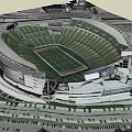 Modern Coliseum Building Paul Brown Stadium 3d model