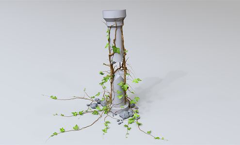 modern vine green plant 3d model