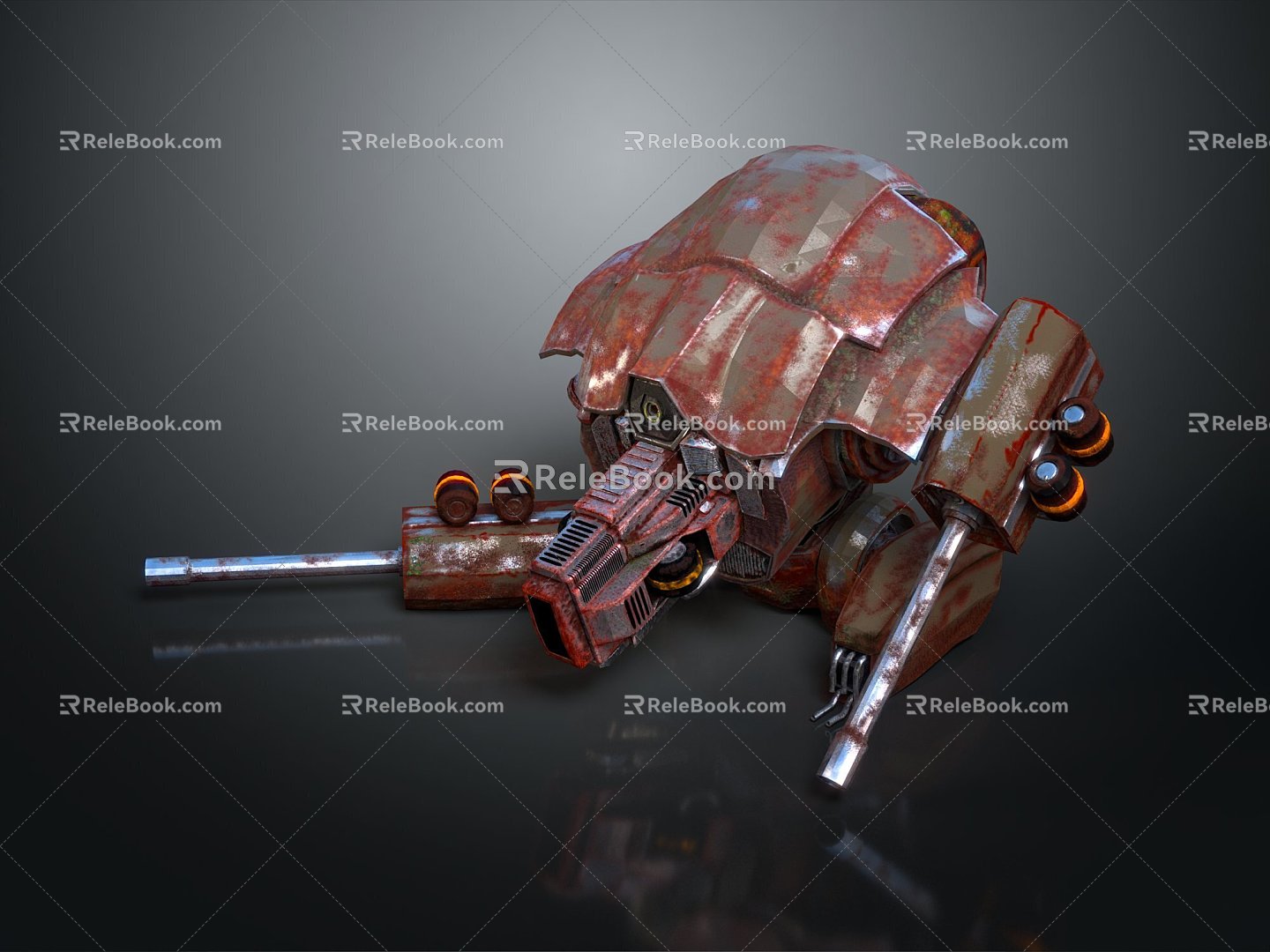 Mech Warrior Mech Soldier Machine Battlearm Mechanical Battlearm Machine Fighter Robot 3d model