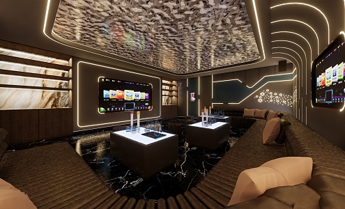 Modern KTV Wujiang Fenhu Club 3d model