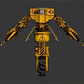 Industrial Robot Single Wheel Robot Double Wheel Robot Assistant Small Robot 3d model