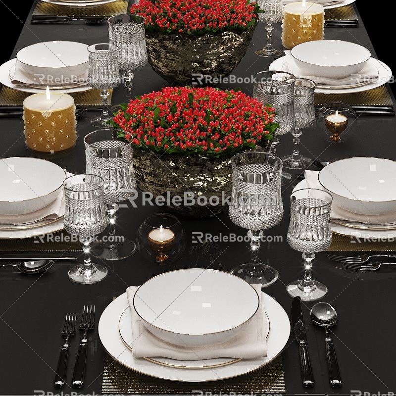 Tableware combination model