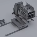 Industrial Equipment With Metal Frame Platform Inclined Structure And Support Components