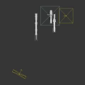 Three Futuristic Sci-Fi Weapons With Black Metal Mechanical Structure And Design Features