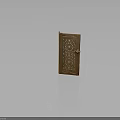 Carved Wooden Door With Intricate Floral Pattern And Ornate Decorative Design
