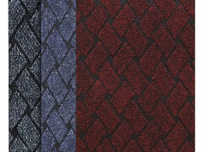Square Rugs Featuring Dark Blue Red Colors and Diamond Pattern Design 3d model