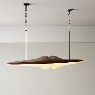 French Restaurant Chandelier Long Strip Chandelier Cloud Chandelier Art Chandelier Decorative Chandelier 3d model