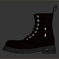 Men's Leather Shoes Pointed Toe Leather Boots Fashion Leather Boots Patent Leather Shoes 3d model