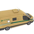 Yellow and Green SPAS Ambulance Van With Emergency Medical Rescue Equipment