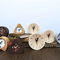 Nordic alarm clock alarm clock combination 3d model
