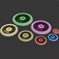 Industrial Circular Equipment In Multiple Sizes With Black Center And White Edge