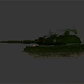 Two Military Tank Models in Gray and Green with Turret and Cannon