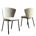 Modern single chair combination 3d model